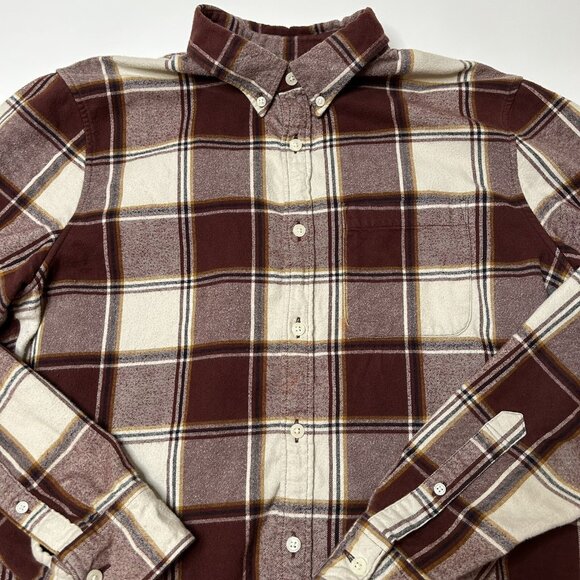 Abercrombie & Fitch Shirt Men’s Medium Plaid Flannel Soft Button Up Longsleeve - Picture 1 of 7